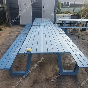 야외용 알루미늄 일체형 테이블 이미지