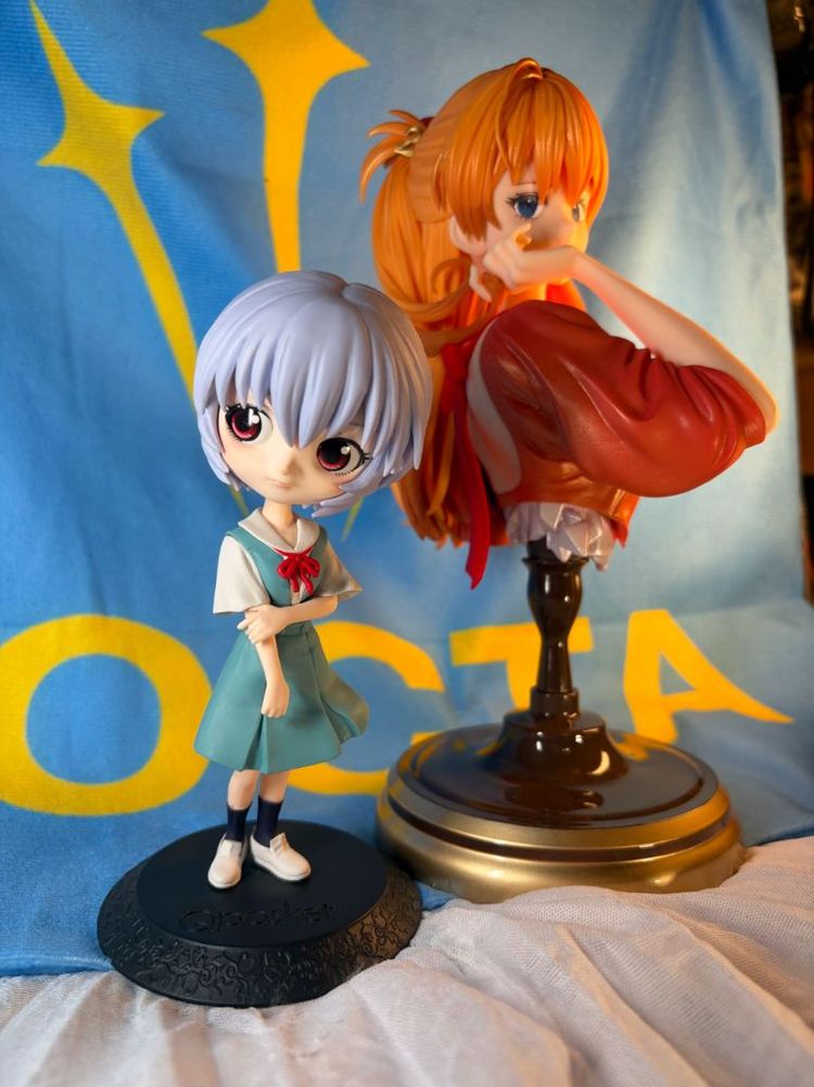 에반게리온 아스카 &레이 피규어 세트--1