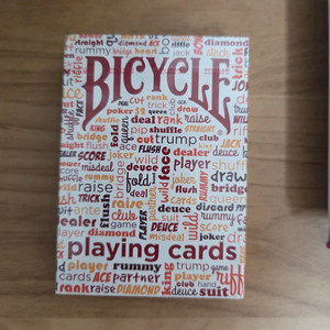 마술 플레잉 카드 바이시클 테이블토크 레드 미개봉