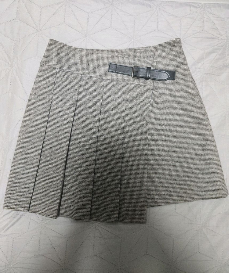 구호플러스 플리츠랩스커트--3