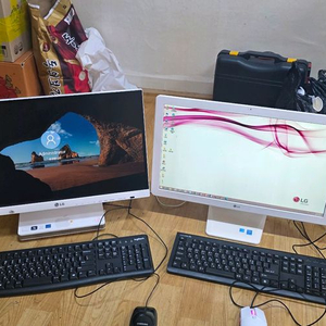 LG 일체형 컴퓨터 2점 일괄