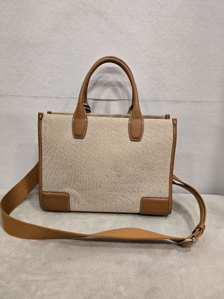 가이거 런던 캔버스 소가죽 토트백 숄더백 크로스백 아이보리--3