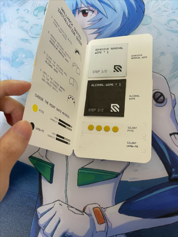 월핵 sp-005 에반게리온 콜라보 유리패드 팝니다--2