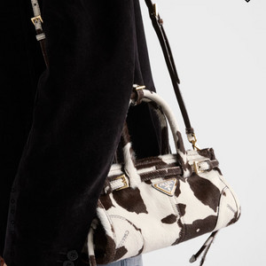 (새상품)보니백 미니 카우 프린트