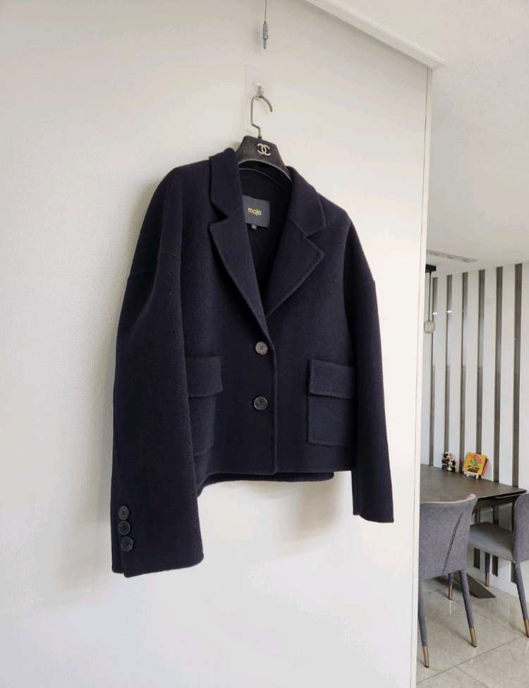 (다크네이비색상 판매) 마쥬 간절기 숏코트 2사이즈--5