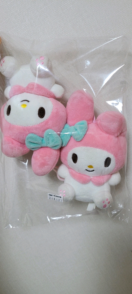 마이멜로디 인형 키링 가방고리 2개 산리오--2