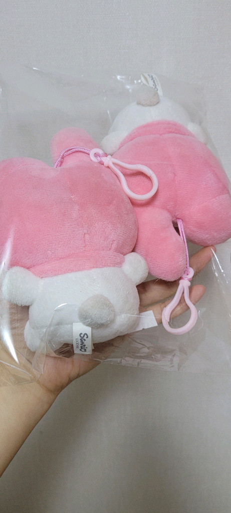 마이멜로디 인형 키링 가방고리 2개 산리오--3