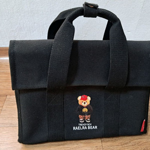 라엘라베어 곰돌이 토트 크로스백 블랙