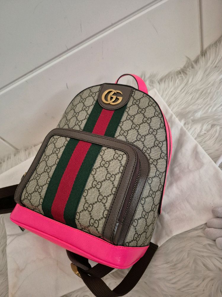 (구찌)오피디아 여성 스몰 핑크 백팩*매우깨끗하고 예뻐요*--1