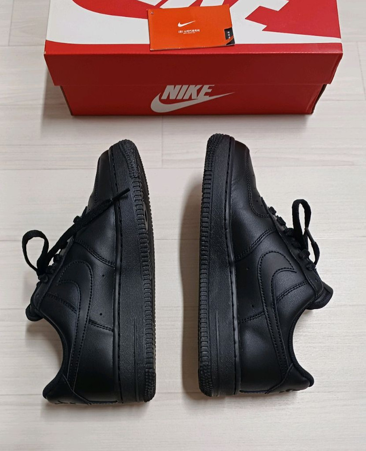 (W) 나이키 에어포스 1 07 로우 블랙 235--2