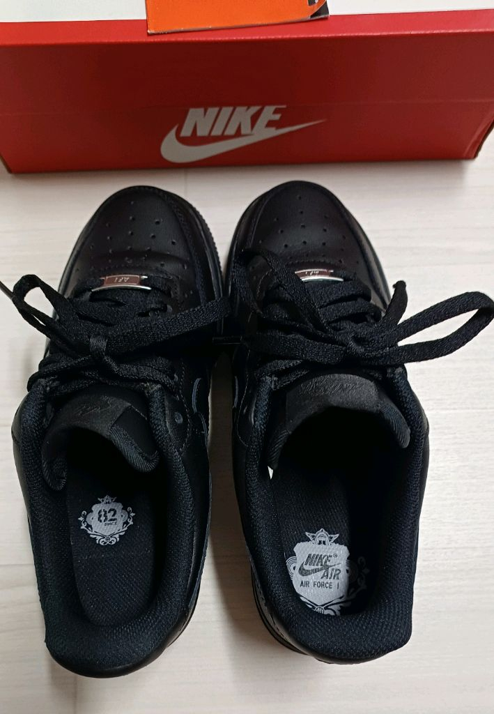 (W) 나이키 에어포스 1 07 로우 블랙 235--3