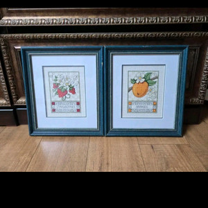 십자수 액자 2종 세트 일괄