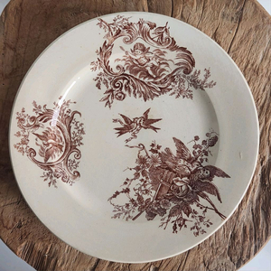 앤틱프랑스접시 떼흐드페 떼흐드퍼 salins 천사접시 빈티지접시 앤틱접시 프렌치접시 이미지