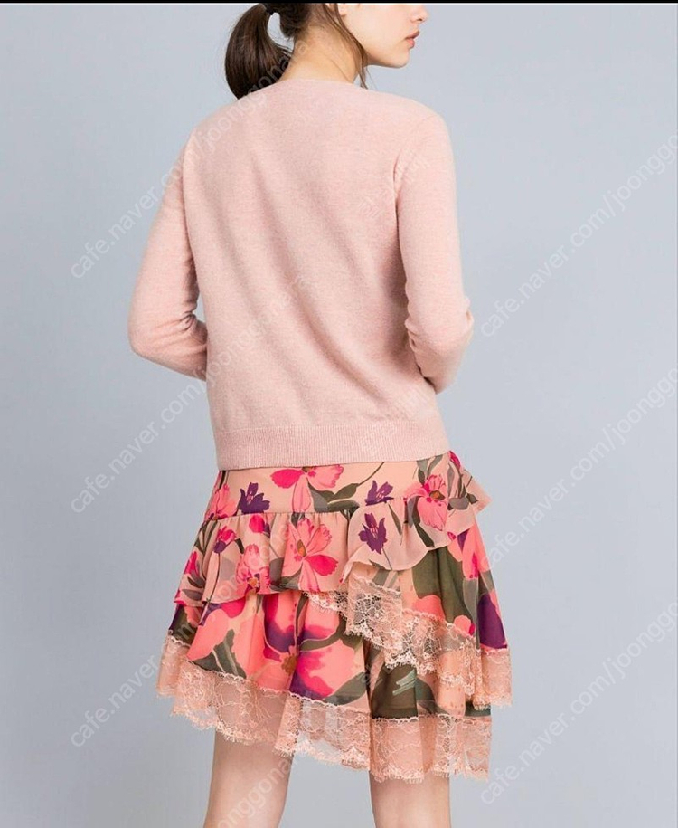 새상품 봄여름/TWINSET/여성 프릴 플레어스커트--6