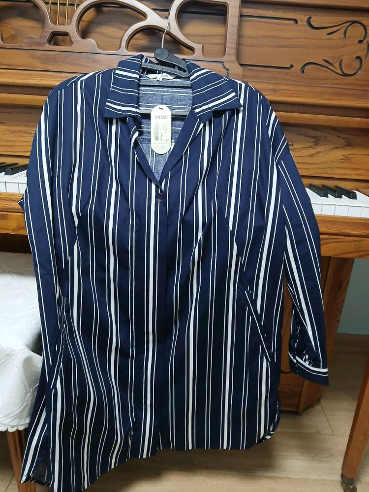 새옷,55사이즈만원)MIXXO 스트라이프 블라우스 S--2