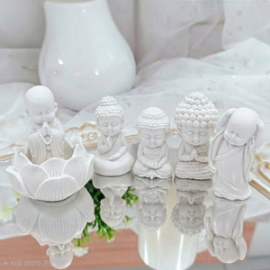 [선물추천] 황금 부처님 오불 석고 방향제 자개케이스 6개 증정차