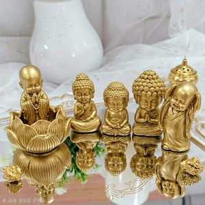 [선물추천] 황금 부처님 오불 석고 방향제 자개케이스 6개 증정차