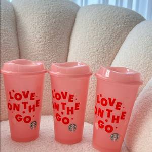 [새상품]스벅 프리퀀시 핑크리유저블컵 473ml