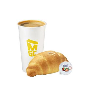 메가MGC커피 (버터버터소금빵 쥬에그잼 세트 / 핫 아메리카노--1