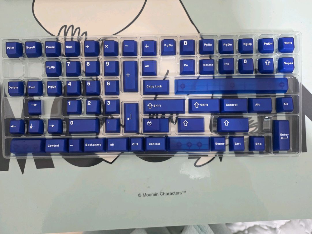 아이페이 반투명 키캡 블루 이미지