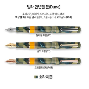 델타 듄 호라이즌 골드 F촉 만년필