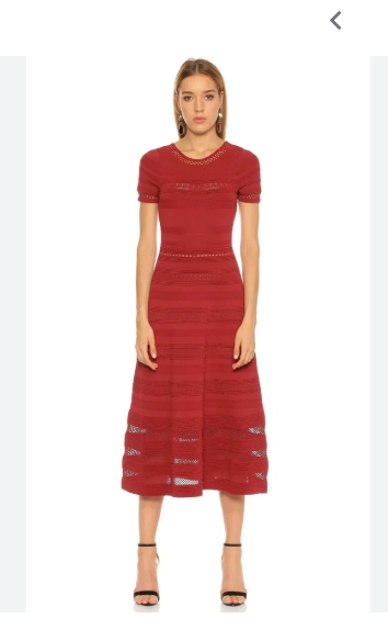 산드로 sandro 버건디 니트 원피스 36 사이즈 정품--2