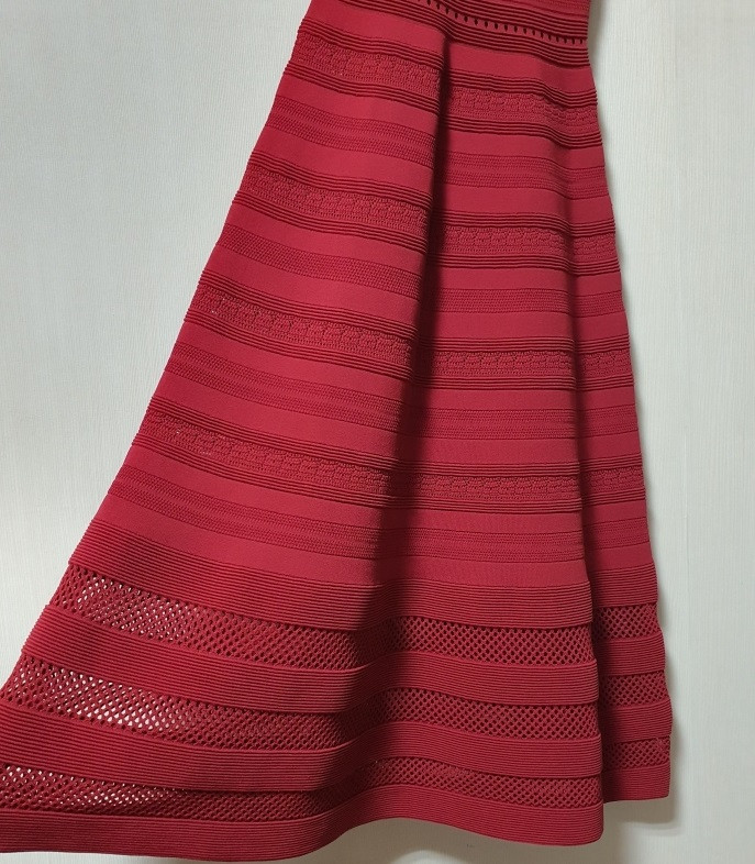 산드로 sandro 버건디 니트 원피스 36 사이즈 정품--5