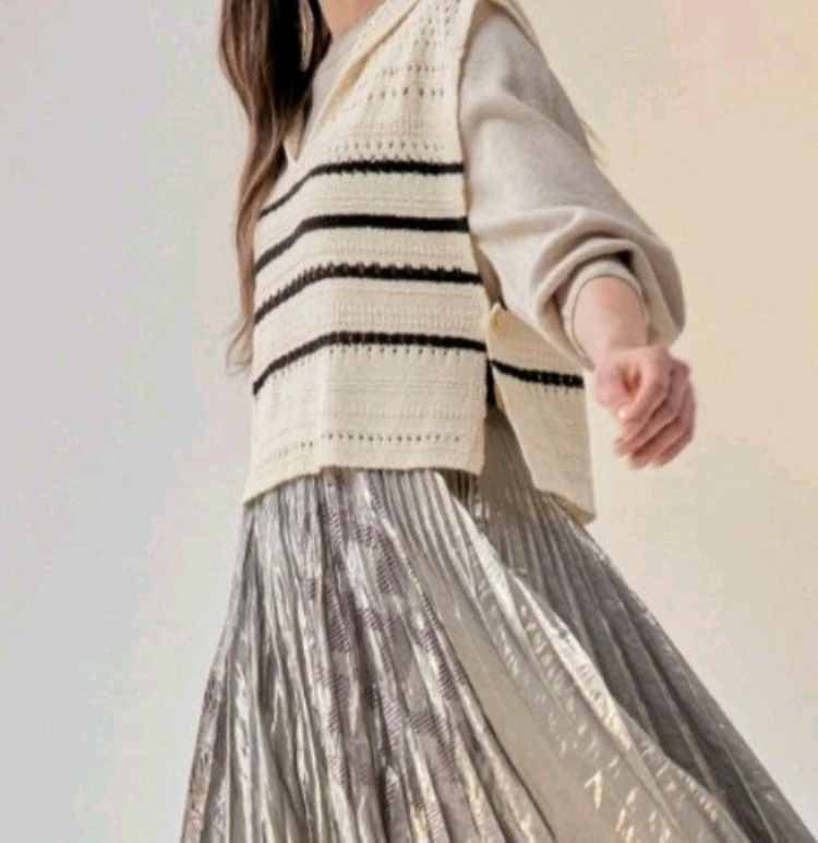 랑방컬렉션 세라카라 니트 조끼--1