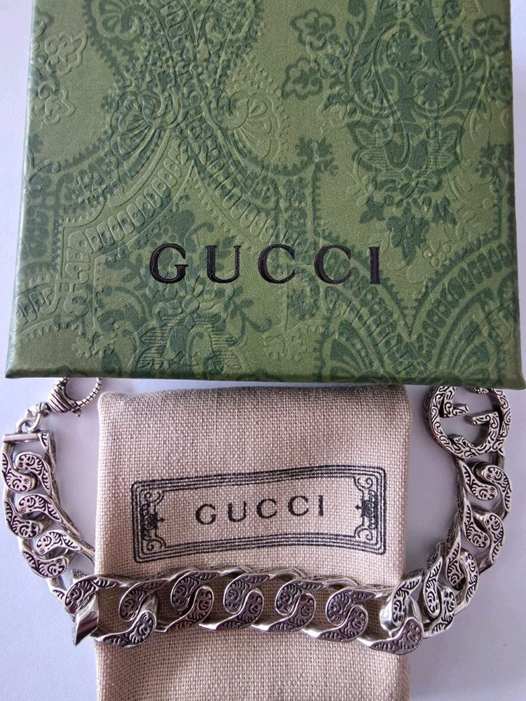 실버925 G체인 팔찌--5