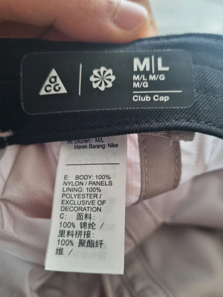 나이키 ACG 로고 클럽캡 M/L사이즈 컬리지그레이--2