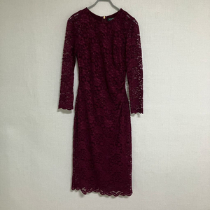 폴로 랄프로렌 레이스 원피스 버건디