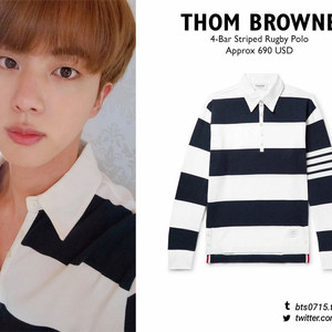 새상품)톰브라운 사선완장 럭비 셔츠 이미지