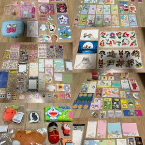 짱구, 산리오, 키티, 디즈니, 고전문구, 스티커 다꾸 떡메, 파워퍼프걸, 치이카와 이미지