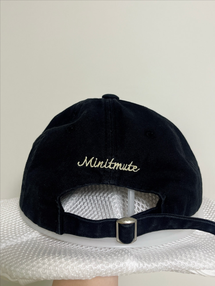 미닛뮤트 모자 볼캡 블랙--3