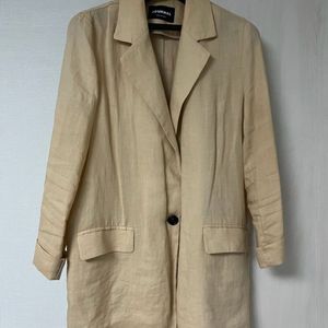 린넨 자켓 베이지 프리사이즈