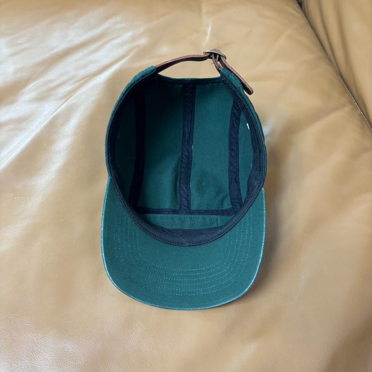 슈프림 캠프캡 모자 박스로고 워시드 그린--5