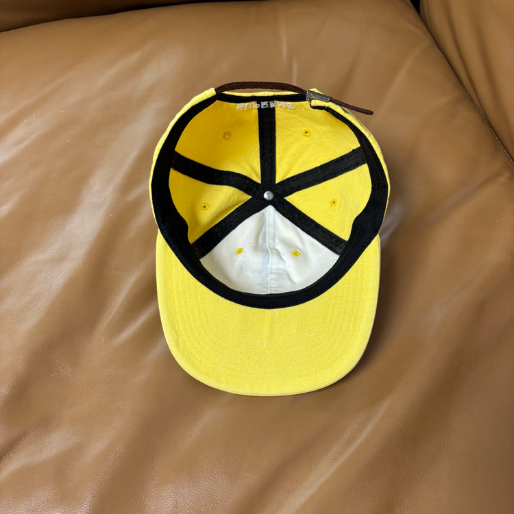 슈프림 S로고 볼캡 모자 워시드 옐로우--5