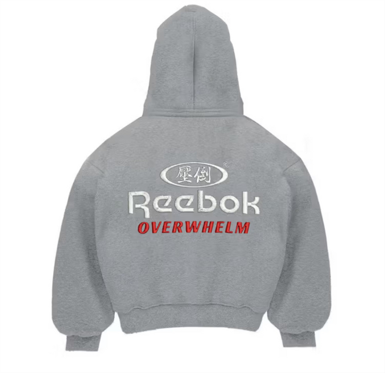 압도 리복 콜라보 한정판 후드집업 그레이 미개봉 프리덤본투윈올라잇hdexBin--1