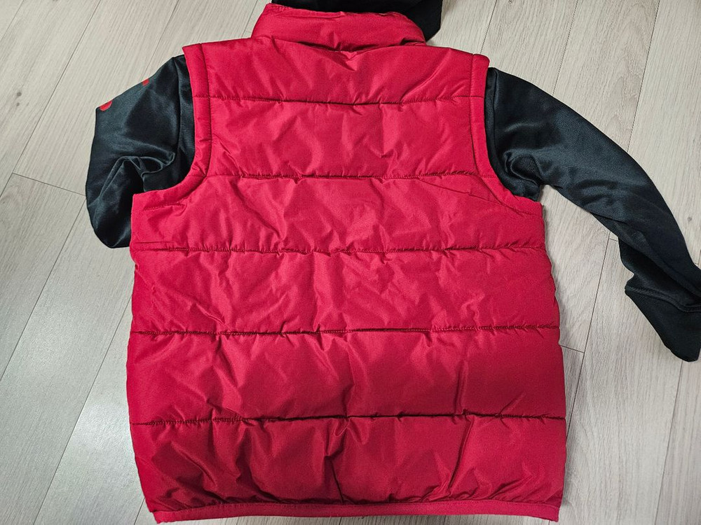 조던키즈 패딩조끼 레이어드 점퍼 (120사이즈)--6