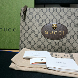 (정품) 구찌 네오 빈티지 GG 수프림 타이거 클러치