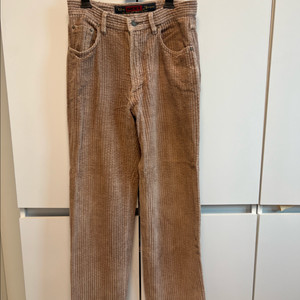 베이지 골덴 바지