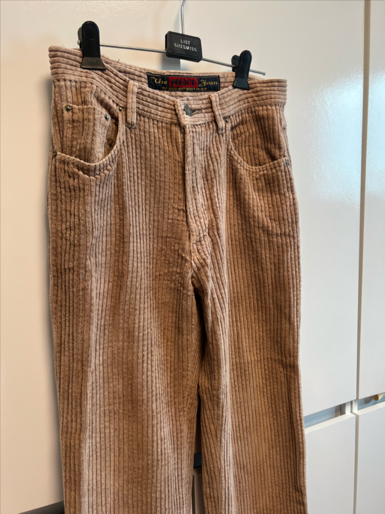 베이지 골덴 바지--1