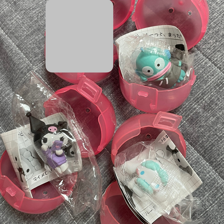 산리오 키티 마멜 히퍼 쌀알피규어 가챠 한교동 농심 과자 새우깡 베이비 구데타마 시나모롤 잘자요 쿠로미 마이멜로디--1