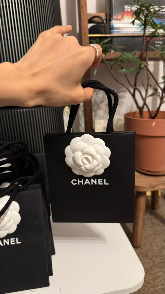정품 샤넬 쇼핑백 악세&지갑&뷰티용 (미사용)--1