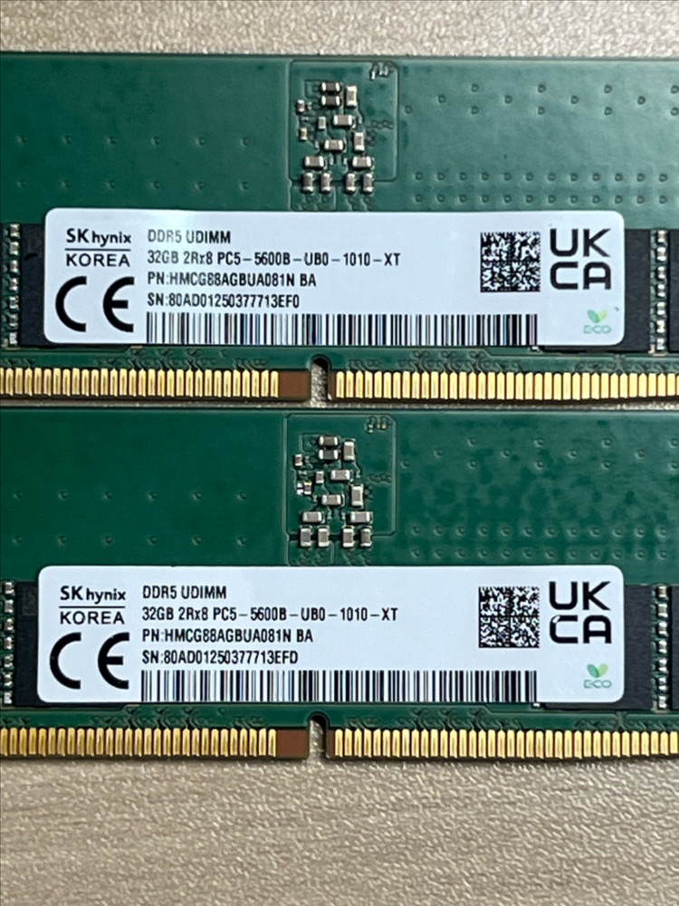 25년3주차)SK DDR5 5600 32GB 두개 64GB 세트--1