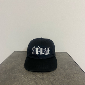 (OS) 슈프림 6패널 볼캡 모자 워시드 블랙