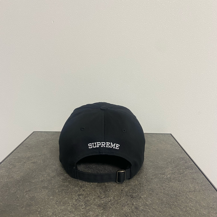 (OS) 슈프림 6패널 볼캡 모자 워시드 블랙--3
