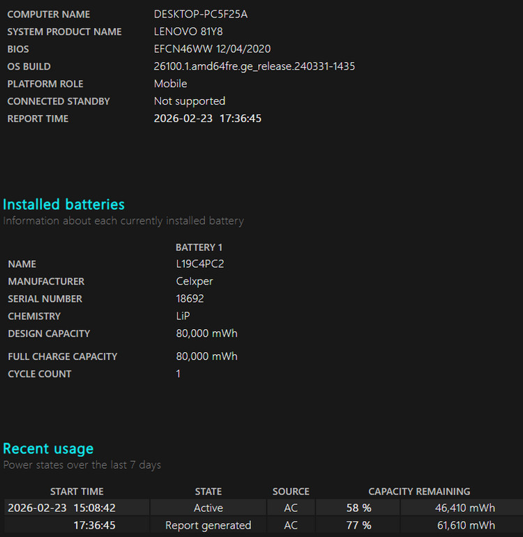 레노버 Lenovo Legion 5 17IMH05H (81Y8) i7 10750H / RTX2060--8