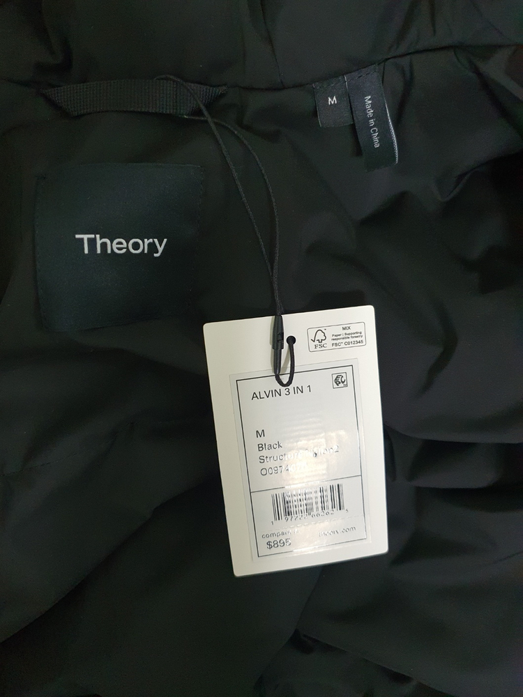 (새상품) 띠어리 알빈 나일론 3 in 1 파카 패딩 자켓 코트 이미지