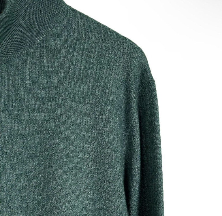 56] 로로피아나 실크 캐시미어 카라 하프 반집업 니트--4